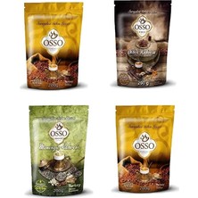 Osso Kahve 4 Lü Set ( 2 Osmanlı Kahve - 1 Menengiç Kahvesi - 1 Dibek Kahvesi )