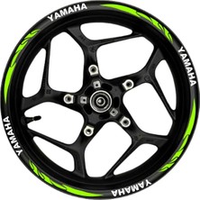 Berrybu Yamaha Beyaz Yazılı Neon(Fıstık Yeşili) Pençe Şeritli