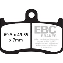 Ebc Motosiklet Ebc FA347HH Suzuki V-Strom 800 Fren Balatası Uyumlu