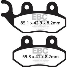 Ebc Motosiklet Ebc SFAC264 Sym Hd 2 200 Evo Fren Balatası Uyumlu