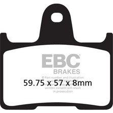 Ebc Motosiklet Ebc FA254 Kawasaki ZZR1400 Fren Balatası Uyumlu
