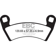 Ebc Motosiklet Ebc FA656TT Polaris Rzr 1000 Xp Turbo Fren Balatası Uyumlu
