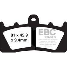Ebc Motosiklet Ebc FA613HH Bmw K 1600 Gt Fren Balatası Uyumlu