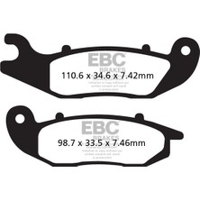 Ebc Motosiklet Ebc FA465TT Derbi Terra 125 Adventure Fren Balatası Uyumlu