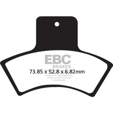 Ebc Motosiklet Ebc FA270R Polaris Scrambler 4 x 4 Fren Balatası Uyumlu