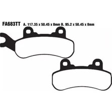 Ebc Motosiklet Ebc FA683TT Can Am Maverick X3 Fren Balatası Uyumlu