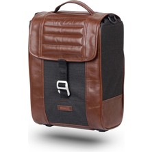 Shad Cafe Racer Saddle Bag Retro Yan Çanta Kahverengi Aprilia Scarabeo 50 Uyumlu
