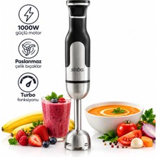 Midas Toptan Çubuk El Blender Çelik Uçlu Dc Motor - 1000W SHB-7512 BX40 Midas