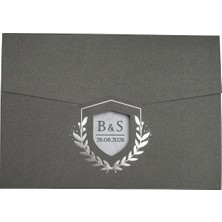 50 Adet Ekonom Düğün Davetiyesi 9304 - Zarfsız