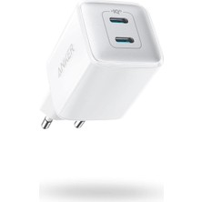 521 Nano Pro Şarj Cihazı, Kompakt, 40W, Powerıq 3.0 Çift Portlu Usb-C Güç Adaptörü, Beyaz - A2038