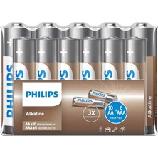 LR036A16F/10 Alkalin Aa X10 + Aaa X6 Folyo Paket (16’lı Folyo Paket)