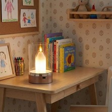 Hareket Sensörlü, Dim Edilebilir, Mum Efektli Günışığı Rengi Şarjlı Masa Lambası Cata, CT-8432