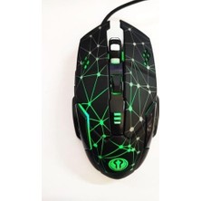 Gmx7 Rgb Gaming Mouse, 7 Tuşlu, Kablolu Usb, Gökkuşağı LED Aydınlatmalı, Optik Oyuncu Mouse, Stalker Warrior Siyah