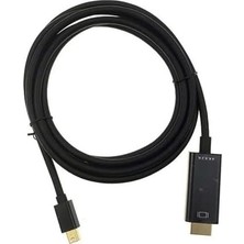 Mini Displayport To HDMI Kablo – 4K UHD 1080P Destekli, Tak Çalıştır, Ses ve Görüntü Aktarım Adaptörü, Laptop – Monitör – Tv Bağlantısı Için Dönüştürü