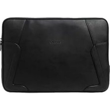 Cantaş Premium Laptop Kılıfı, 13-14 Inç, Su Geçirmez Suni Deri, 35X25X2.5 Cm, Modern Tasarım, Siyah, Fermuarlı, Iş ve Günlük Kullanım Için