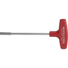 T Tipi Lokma Uçlu Tornavida, Kırmızı, 4 mm