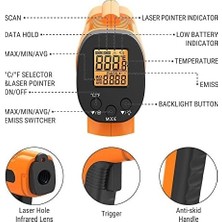 Thermopro TP30 Yüksek Hassasiyetli Profesyonel Kızılötesi Termometre, -50°c Ila 550°C (-58°f Ila 1022°F) Ayarlanabilir Emisiviteli Dijital Lazer Termo