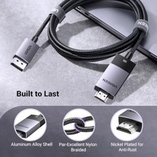 8k 60Hz Displayport 1.4 To HDMI 2.1 Örgülü Kablo, 1m, 80395