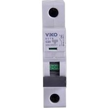 6VTB-1C20 Otomatik Sigorta 6ka C Tipi 1 Kutup 20A