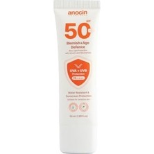 Anocin Blemish Leke Karşıtı ve Cilt Tonu Eşitleyici Güneş Koruyucu Krem Spf 50 Yaşlılık Karşıtı 50 ml