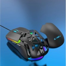 Nexus X1 12800 Dpi Makro Yazılımlı & Değiştirilebilir Kapaklı Rgb Gaming Mouse - Siyah