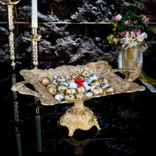 Fair Home Gondol Çikolatalık Büyük Boy Dikdörtgen Metal Gold