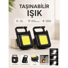 Taşınabilir Işık 3 Işık Modlu USB Şarj Özeeliğine Sahip