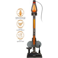 Şanal Akıllı Dikey Süpürge, Antrasit Renk, Pluto P 6100 Plus