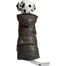 Frefly Store Polarlı Kapitone Kedi ve Köpek Yeleği, Koyu Yeşil, S Beden