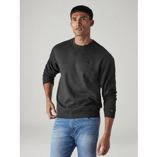 Levi's Relaxed Erkek Bisiklet Yaka Siyah Sweatshirt A8398-0098