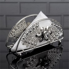 Fair Home Metal Peçetelik Dekoratif Masa Üstü Gümüş – Batu Model
