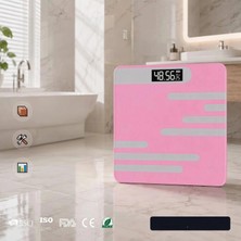 Go İthalat Dijital Pilli Cam Banyo Baskülü LCD Ekranlı Cam Banyo Tartısı 180 kg