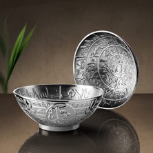 Fair Home Ayetli Tas Hurma Tası Islami Metal Gümüş