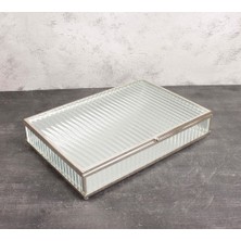 Fair Home Kız Isteme Çikolata Kutusu Camlı Büyük Boy Çikolata-Şekerlik Saklama Metal Gümüş – Leila Model