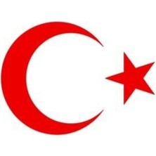 Berrybu Ay Yıldız Özel Yeni Sticker Kırmızı 20 cm