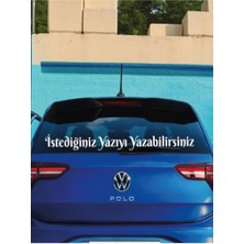 Berrybu Kişiye Özel Araç Arkası Cam Yazı Sticker 90 cm Genişlik