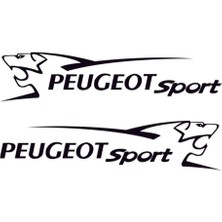 Berrybu Peugeot Yan Sport Oto Özel Yeni Sticker 2 Adet 45*10 cm