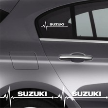 Berrybu Suzuki Swift Için Özel Yeni Uyumlu Aksesuar Oto Ritim Özel Yeni Sticker 2 Adet 20*9 cm