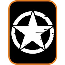 Berrybu Star Yıldız 2 Adet Off Road Oto Özel Yeni Sticker Beyaz 20 cm