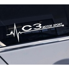 Berrybu Citroen C3 Için Özel Yeni Uyumlu Aksesuar Yan Kapı Cam Özel Yeni Sticker 20*7 cm