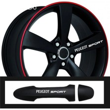 Berrybu Peugeot Rifter Için Aksesuar Oto Kapı Kolu/jant Yeni Sticker 10 Adet 10*1,5 cm