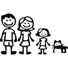 Berrybu Aile Tasarım Oto Özel Yeni Sticker 20 cm