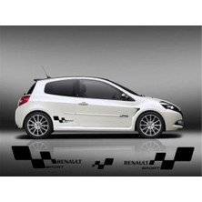 Berrybu Renault Sport Oto Özel Yeni Sticker Set Sağ Sol 2 Adet 30*15 cm