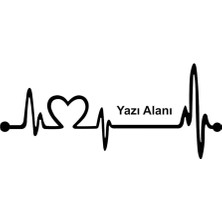 Berrybu Kalp Nabız Atışı Oto Kaliteli Kaliteli Sticker (Ecnrshop Tarafından Gönderilmektedir) 30 cm