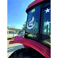 Berrybu Üç Hilal Bozkurt Sticker Araba Kamyon,traktör Sticker