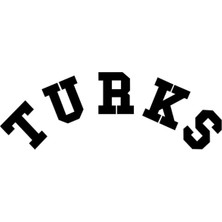 Berrybu Turks Oto Cam Özel Yeni Sticker Siyah 20*7 cm