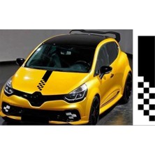Berrybu Damalı Spor Oto Kaput Şerit Sticker (Ecnrshop Tarafından Gönderilmektedir) Universal 70*13 cm