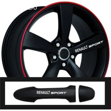 Berrybu Renault Laguna Için Özel Yeni Uyumlu Aksesuar Oto Kapı Kolu/jant Özel Yeni Sticker 10 Adet 10*1,5 cm