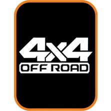 Berrybu Off Road 4x4 Oto Özel Yeni Sticker 2 Adet Büyük Boy Beyaz 20*10 cm