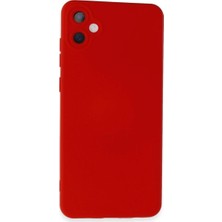 Samsung Galaxy A05 Kılıf Nano Içi Kadife Silikon - Kırmızı